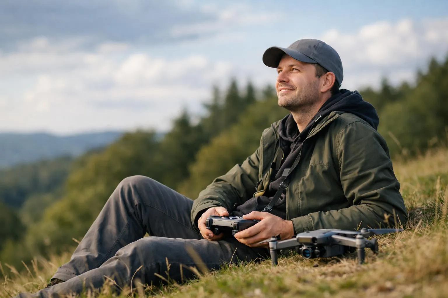 Pilote de drone en plein air, réflexion sur la vie après 10 ans d'expérience