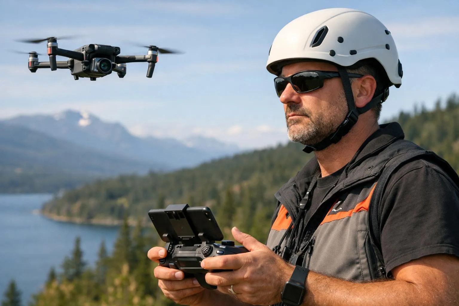 Formation pratique drone en plein air avec instructeur